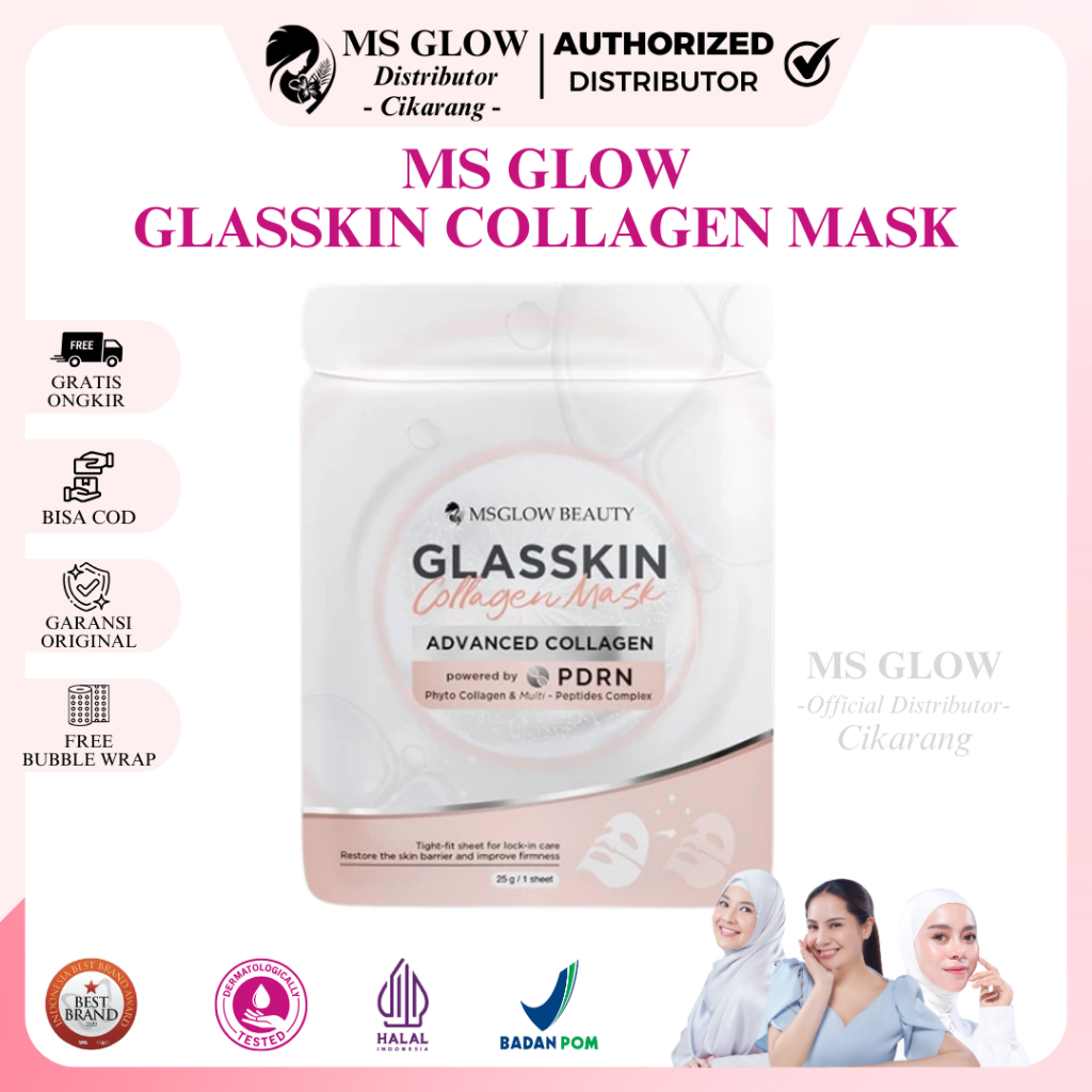 MS GLOW GLASSKIN COLLAGEN MASK