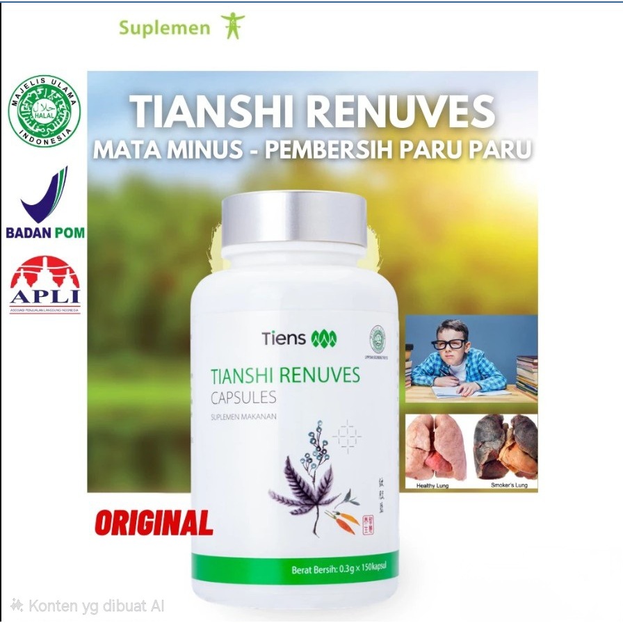 Tiens Renuves Original - Mata Minus & Pembersih Paru-paru