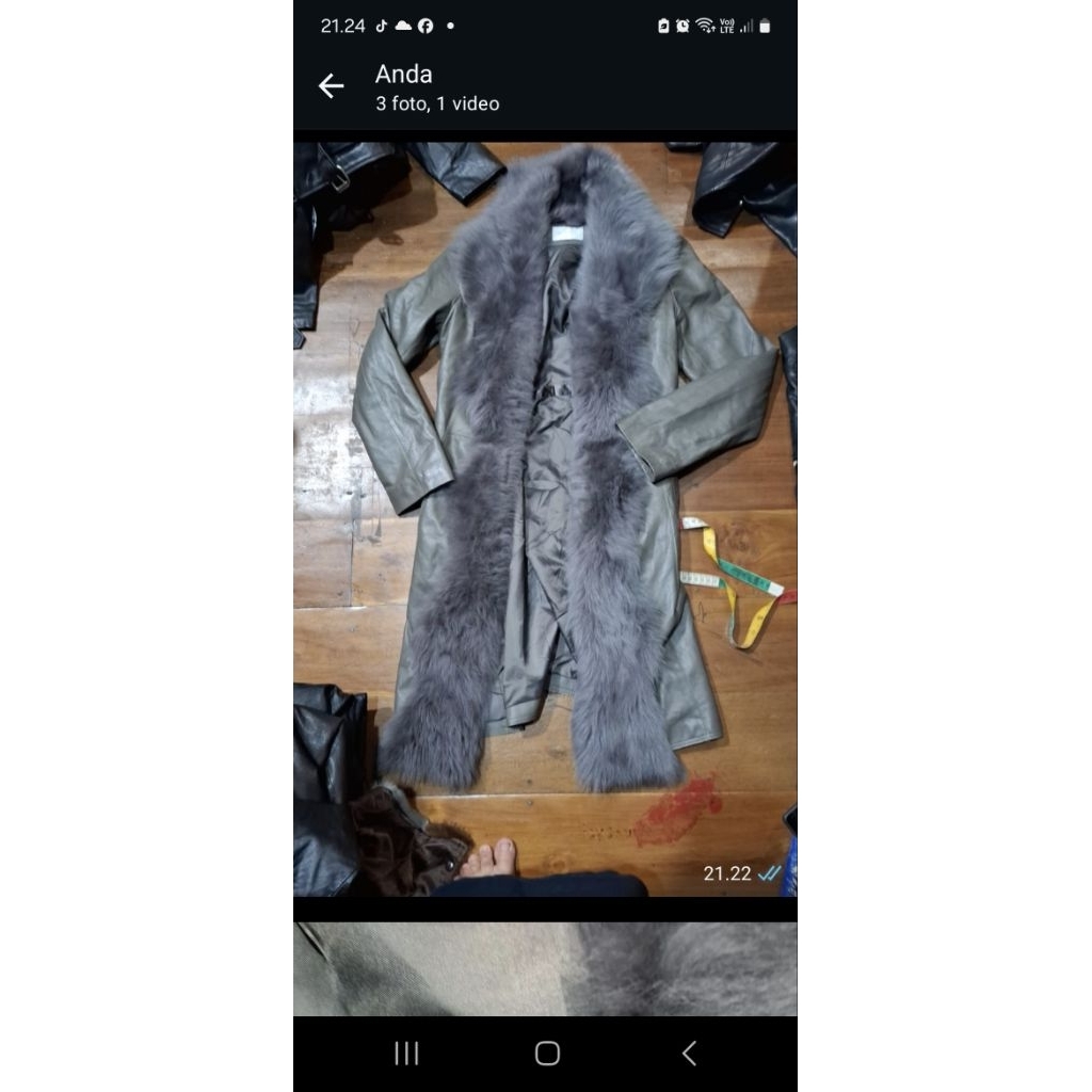 jaket kulit domba bulu