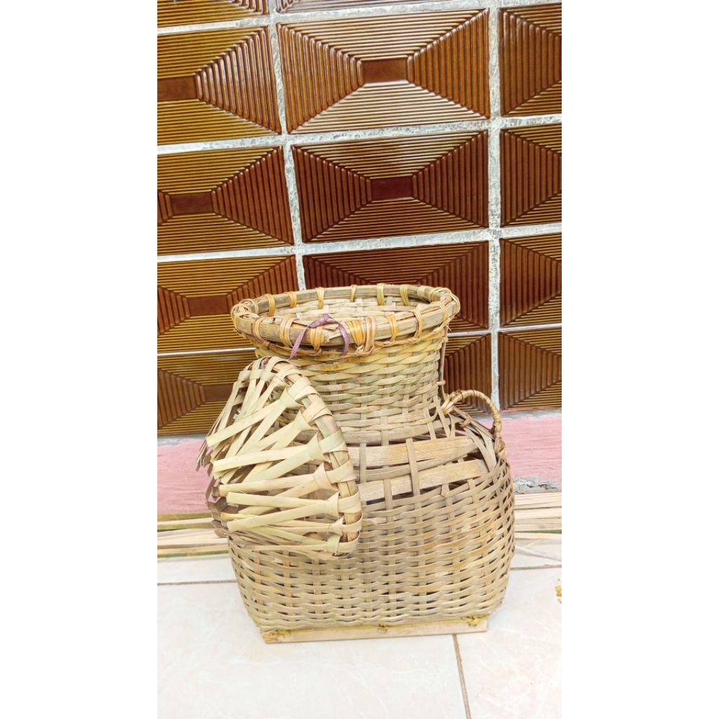 Kepis,Korang,wadah,ikan terbuat dari anyaman bambu kusus wadah ikan