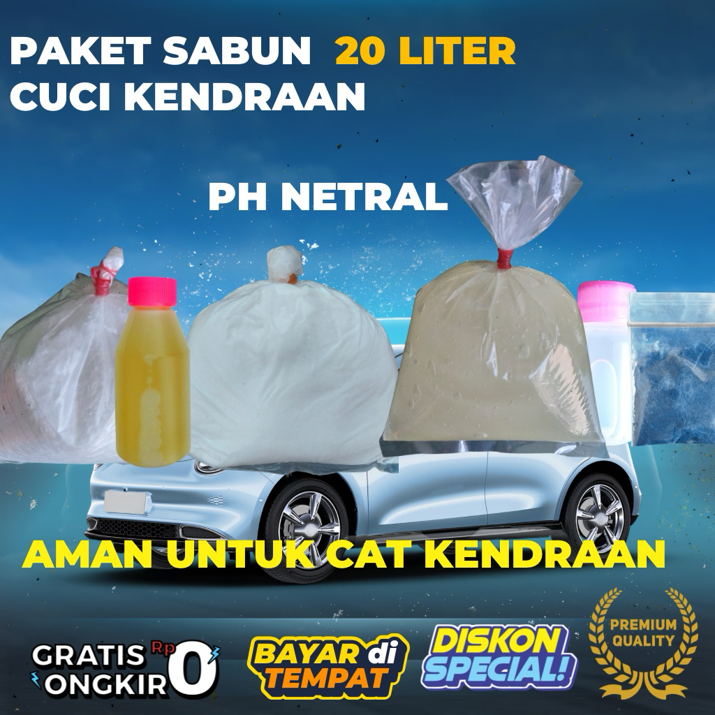 bahan sabun cuci kendraan cuci motor cuci mobil biang sabun cuci kendraan hasil 20 liter