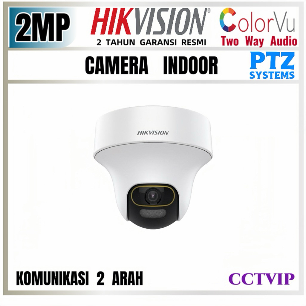 KAMERA  CCTV  HIKVISION  2MP  PTZ  COLORVU  TWO  WAY  AUDIO  INDOOR