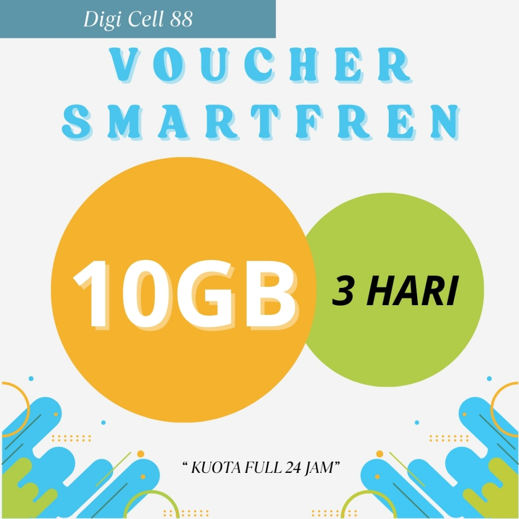 Voucher Kuota Data Smartfren 10GB 3 Hari | Kuota 24 Jam