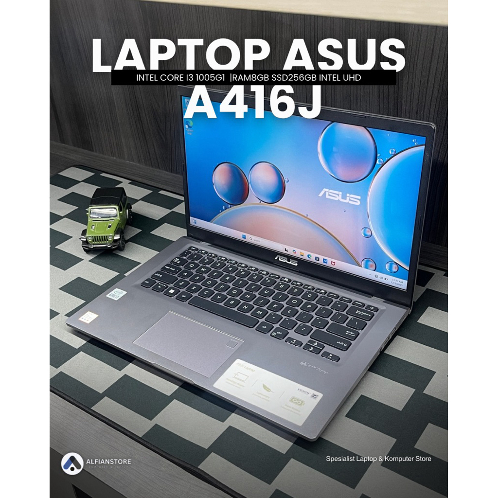 LAPTOP ASUS A416J INTEL CORE I3 1005G1 RAM8GB SSD256GB