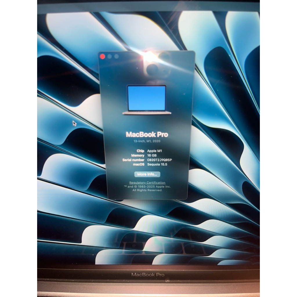 MacBook pro M1 2020 Ram 16Gb SSD 512GB