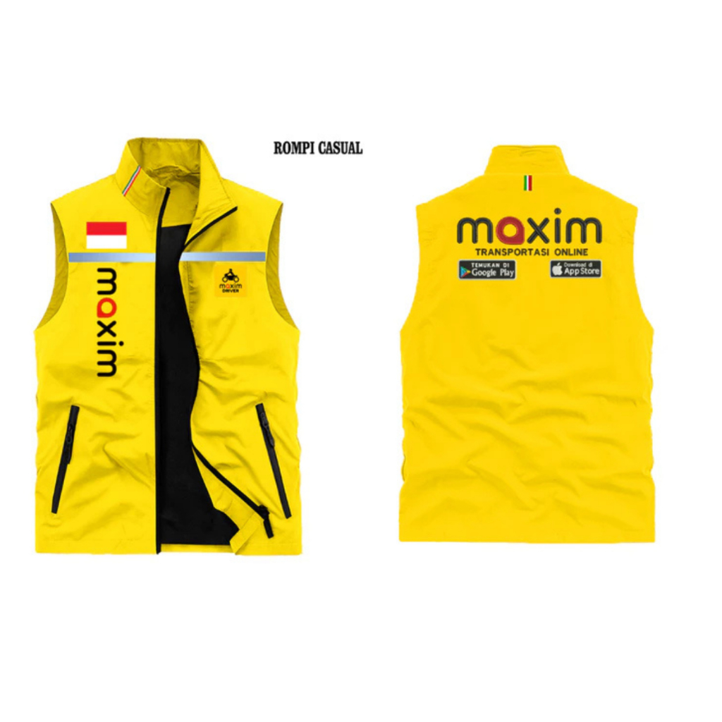Diskon Rompi Maxim  Terbaru 2025 Keren Ready Stock / Rompi Outdoor Pria Maxim / Rompi Ojol Pria Maxi