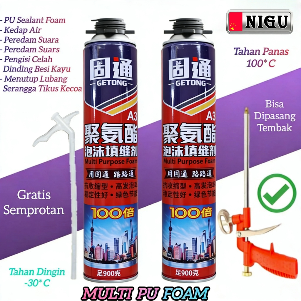 PU FOAM/Busa poliuretan A3 berkekuatan tinggi/Polyurethane Foam PU Foam Spray 750ml/PU FOAM/Busa Pol