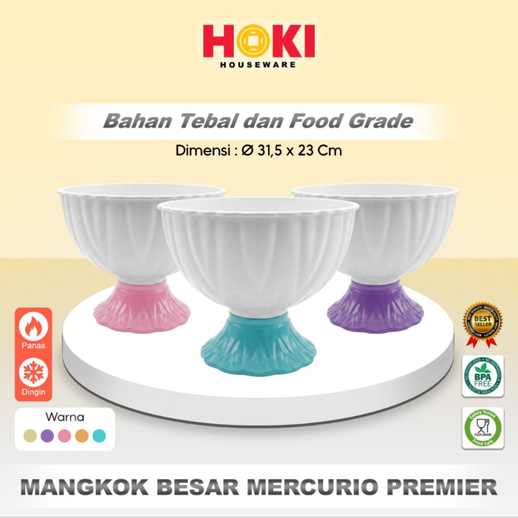 MANGKOK BESAR MERCURIO PREMIER / MANGKOK PLASTIK JUMBO / MANGKOK ES / MANGKOK PRASMANAN