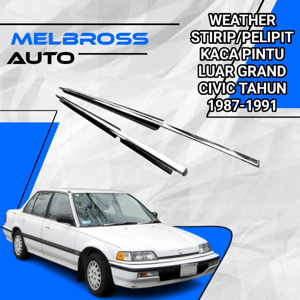 Weatherstrip/Pelipit Pintu Luar Honda Grand Civic Tahun 1987-1991