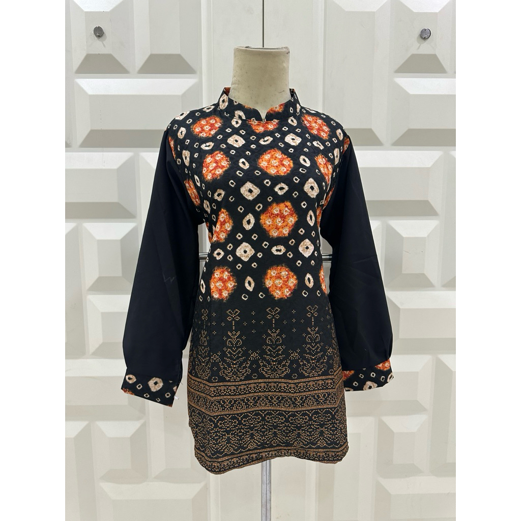 Tunik Jumputan palembang / Atasan Batik Jumputan