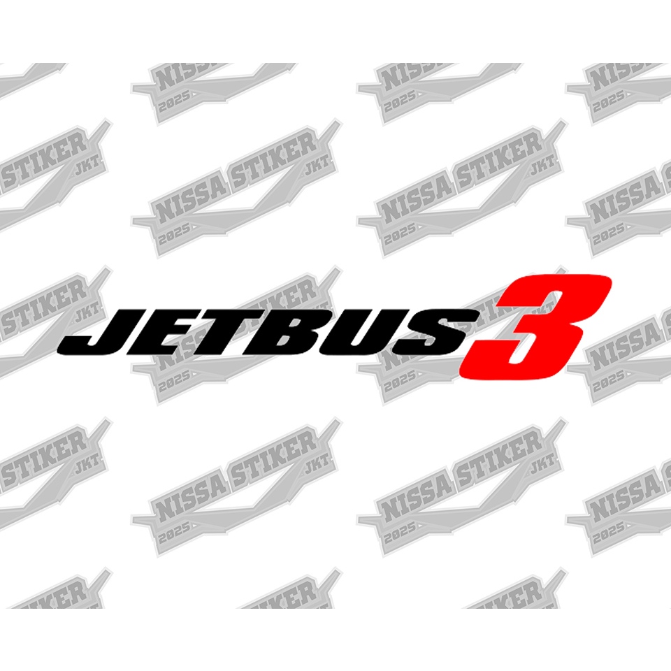stiker cutting jetbus3 keren berkualitas