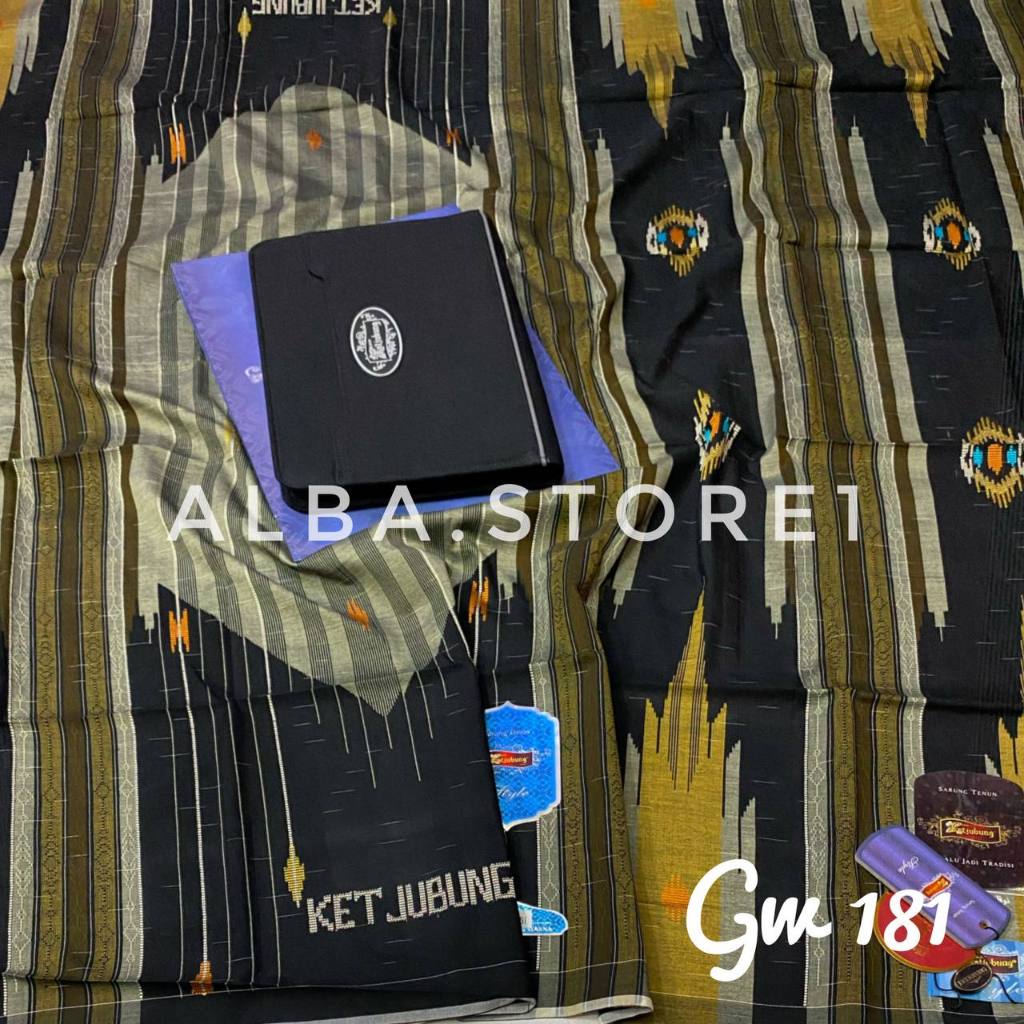 [READY] SARUNG KETJUBUNG Style SGW GOLD Sarung Ketjubung Style Full Mesres Jahit Tengah
