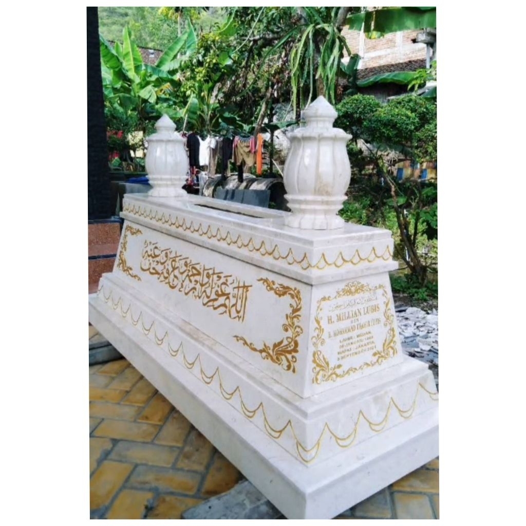 Kijing Makam Marmer Full Ukir Terbaru