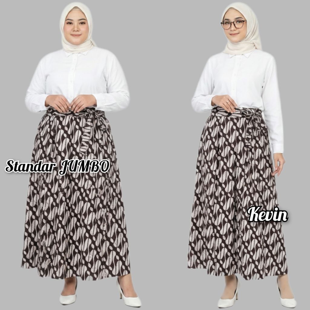 BATIK KEVIN - SENO GEDE - ROK BATIK SEMI PAYUNG - BAHAN KATUN AAA PRIMISHIMA UNGGUL JAYA ROK ALUSAN 