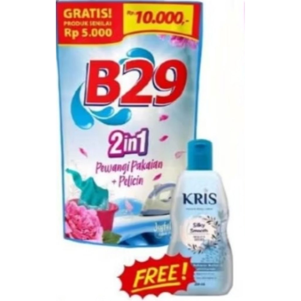B29 Pewangi Cucian+Sterika pakaian JOYFUL VIBES 390 ml