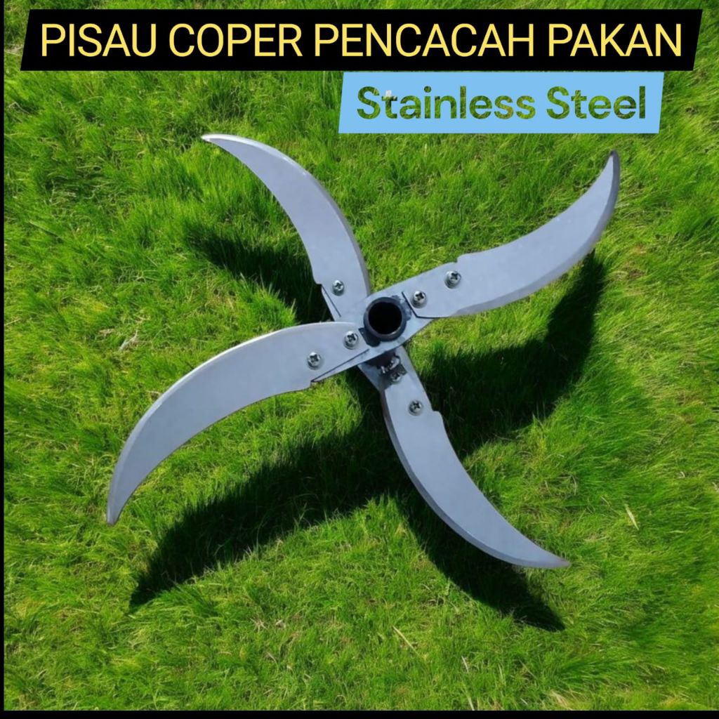 Pisau Mesin Chopper Pencacah Pakan Ternak bahan stainless anti karat tahan korosi