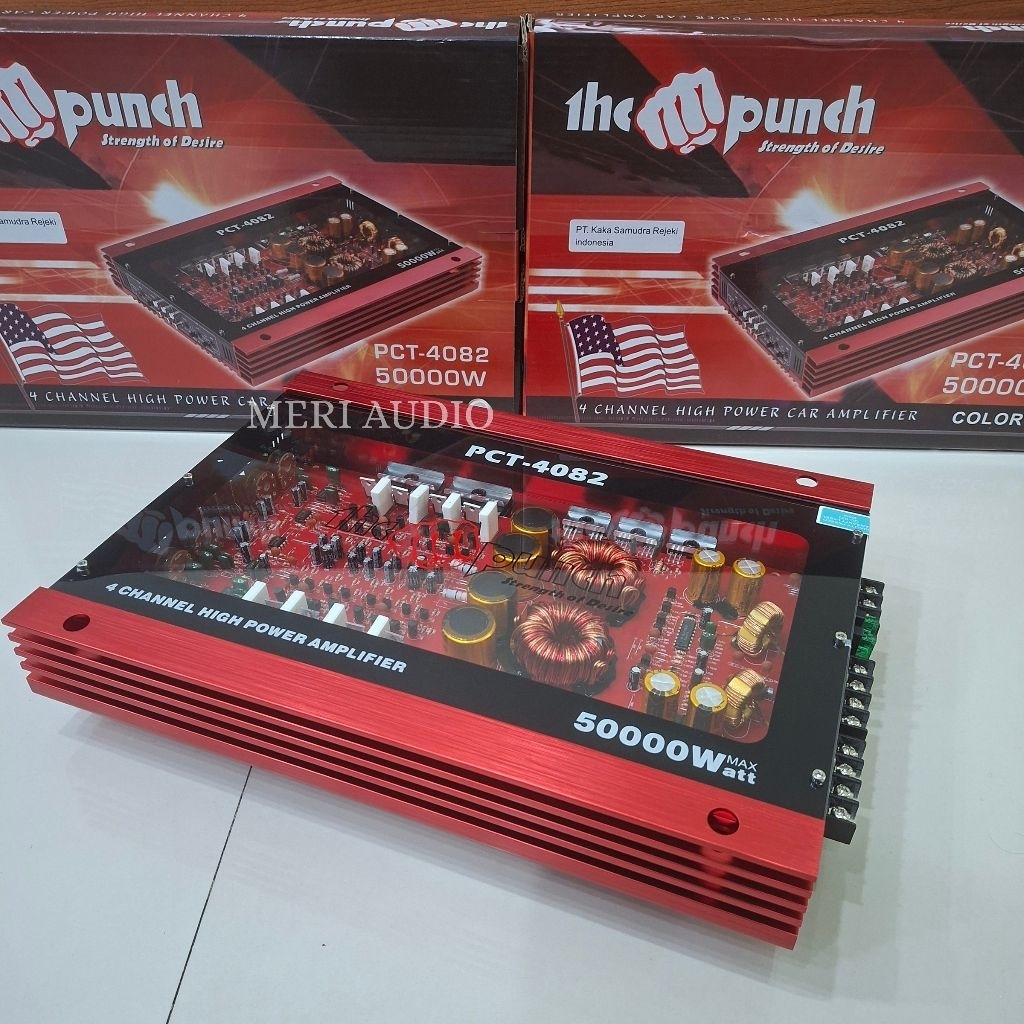 TERMURAH Power Amplifier 4Channel Punch PCT 4082 Power 4Channel POWER THE PUNCH PCT 4082/4081 **