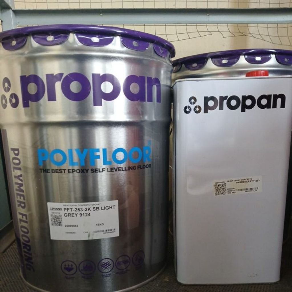 epoxy lantai PROPAN POLYFLOOR PFT-253-2K SB Warna Grey