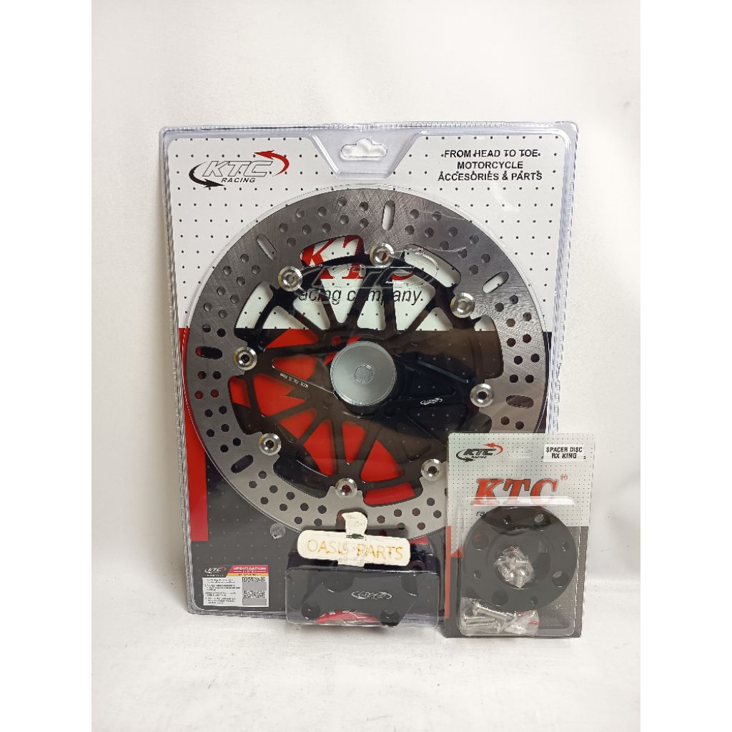 Piringan Disc Brake RX-KING Depan KTC Original 100% Plus spacer Baut RX-KING Tinggal Pasang PNP