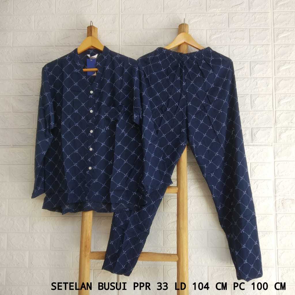 Baju Tidur Wanita Rayon AMRO Lengan Panjang Celana Panjang (PPR)