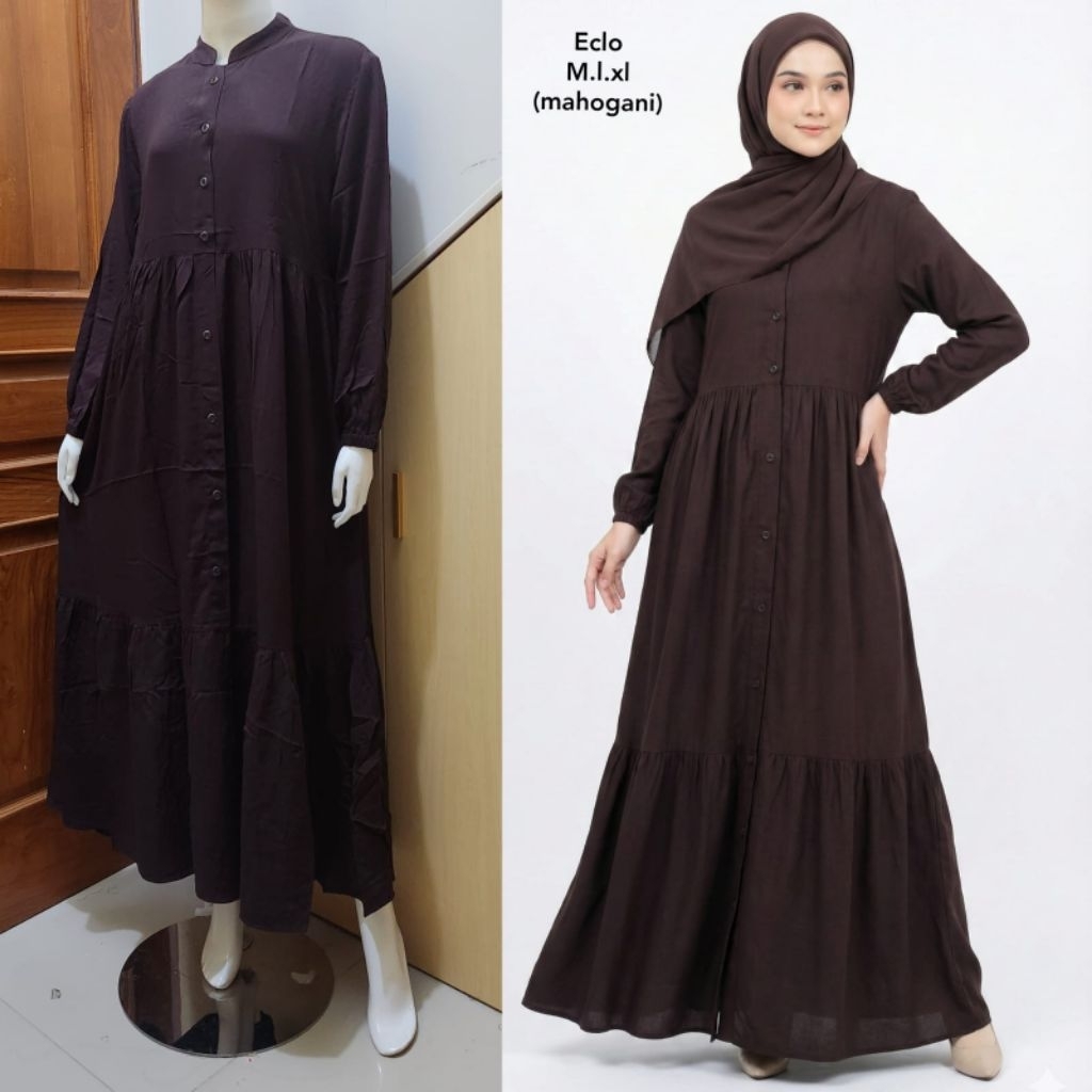 Gamis eclo rempel rayon twill