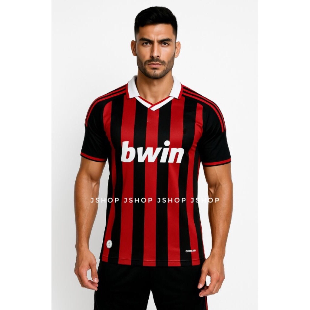 JERSEY BAJU BOLA RETRO MILAN HOME 2009 JERSEY BOLA RETRO BLOKCORE 2009