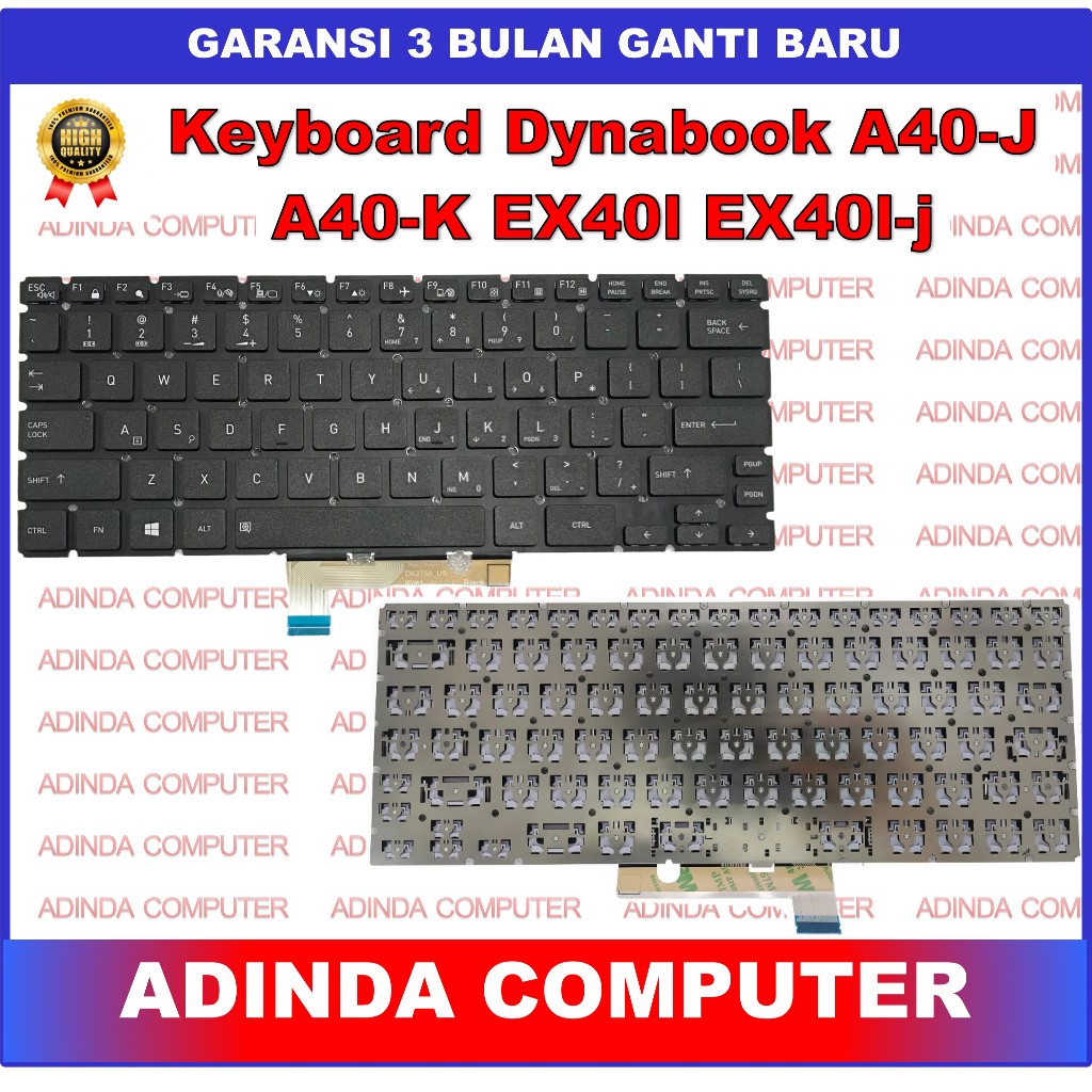 Keyboard Dynabook Tecra A40-j A40-k EX40l EX40l-j 342750001 DK275A JF081