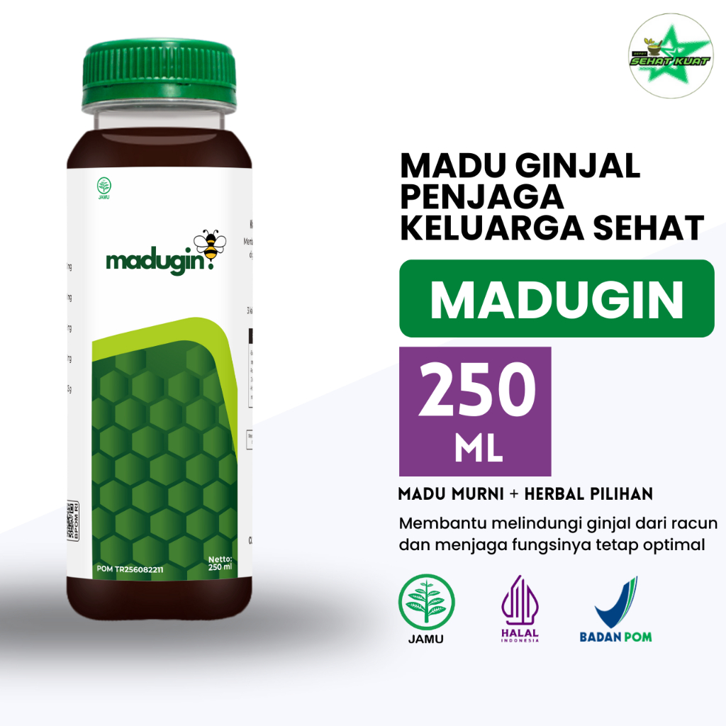 Madugin Herbal Batu Ginjal – Madu Alami untuk Menghancurkan Batu Ginjal & Menjaga Kesehatan Ginjal