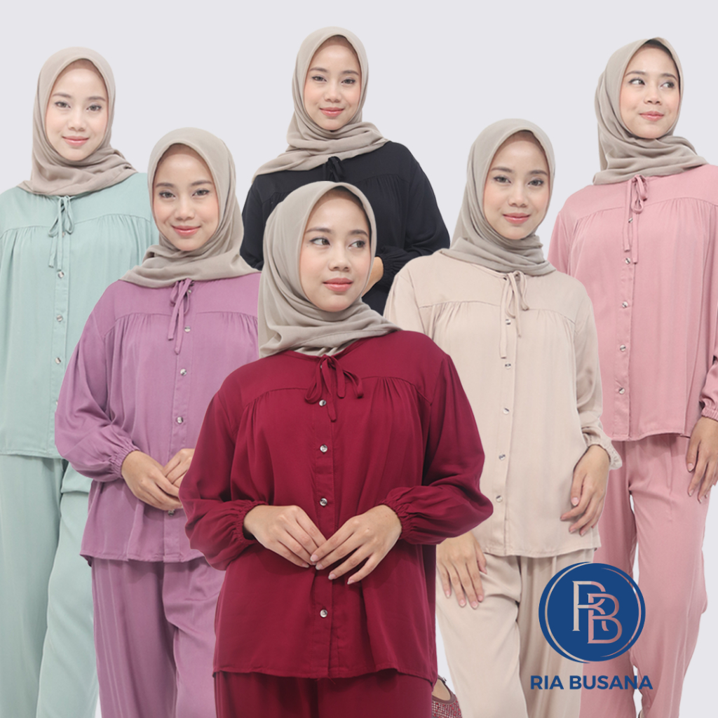 Ria Busana - Pretty Cute - Setelan Baju Tidur Wanita Panjang Art. 2223000534
