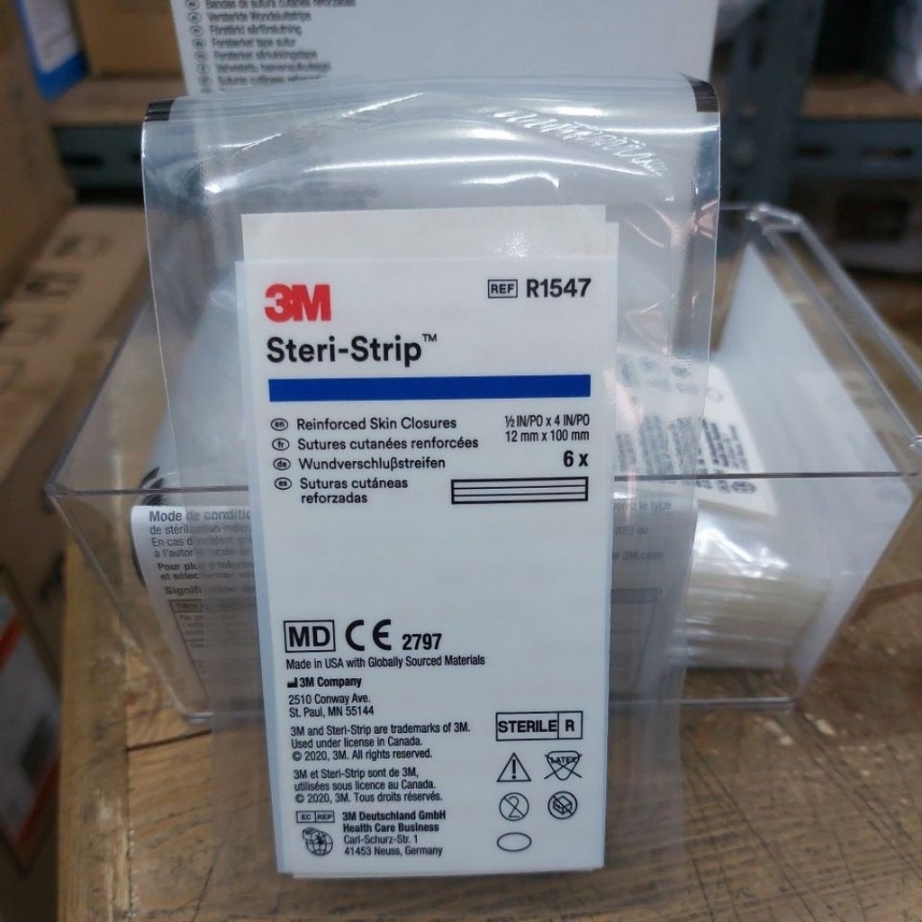 Eceran steri strip 3m 12mm x 100mm R1547 / plester luka steri - strip 12mmx100mm r1547-1pcs