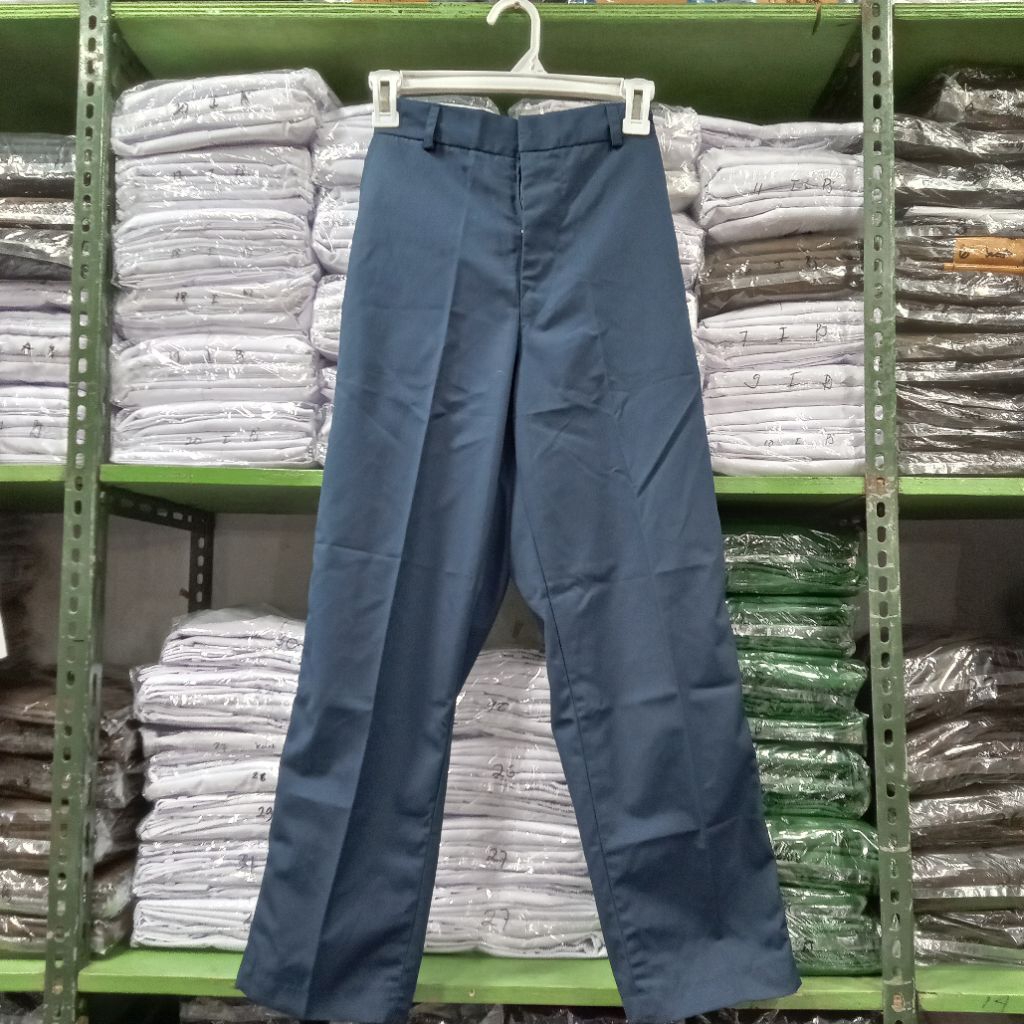 CELANA KARET BIRU CELANA BIRU PANJANG CELANA SMP CELANA PANJANG BIRU SMP