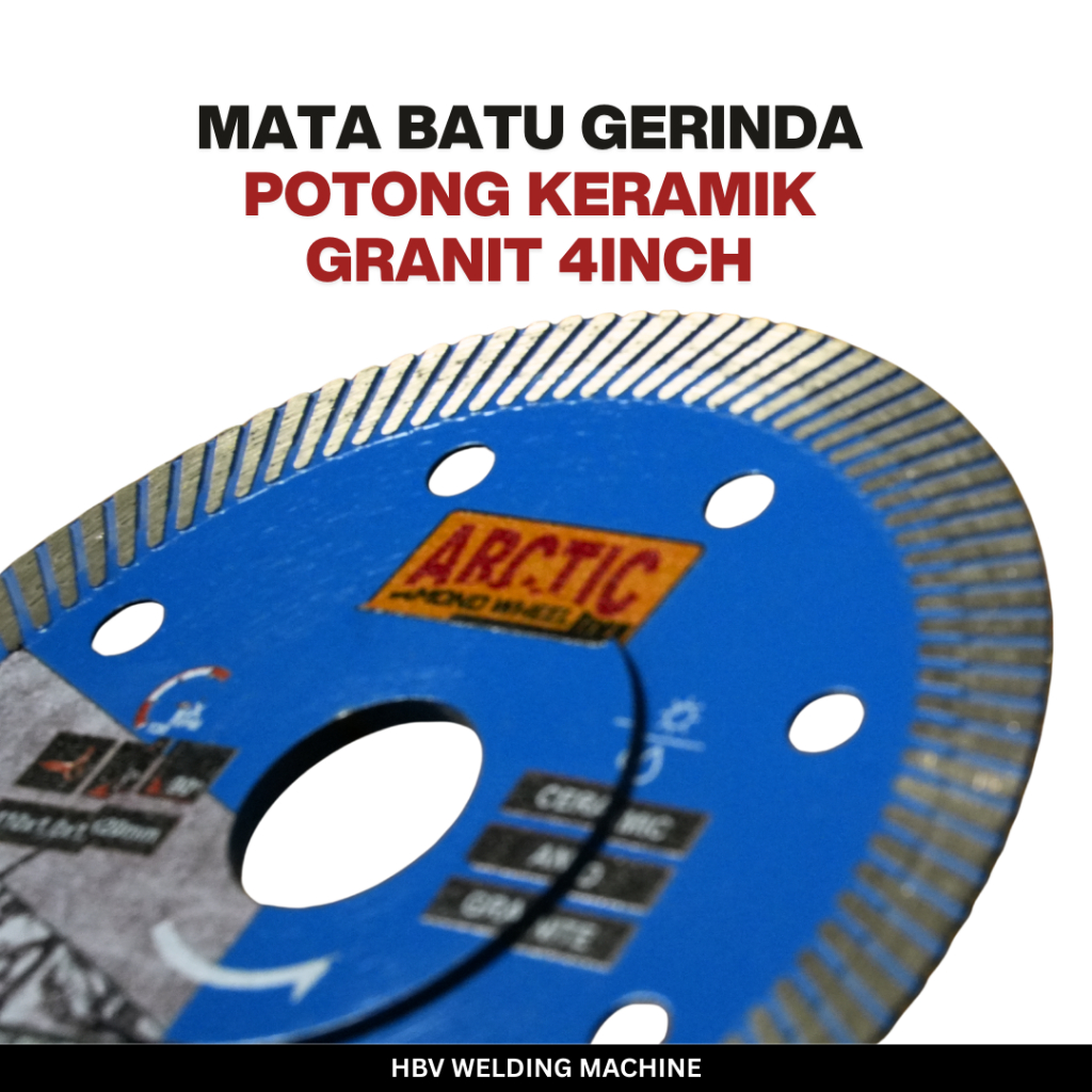 Multipurpose Diamond Wheel 4inch 110X1.0X1.4X20mm ARCTIC Tipis dan Tajam Batu potong granit  Alat potong keramik DW-02