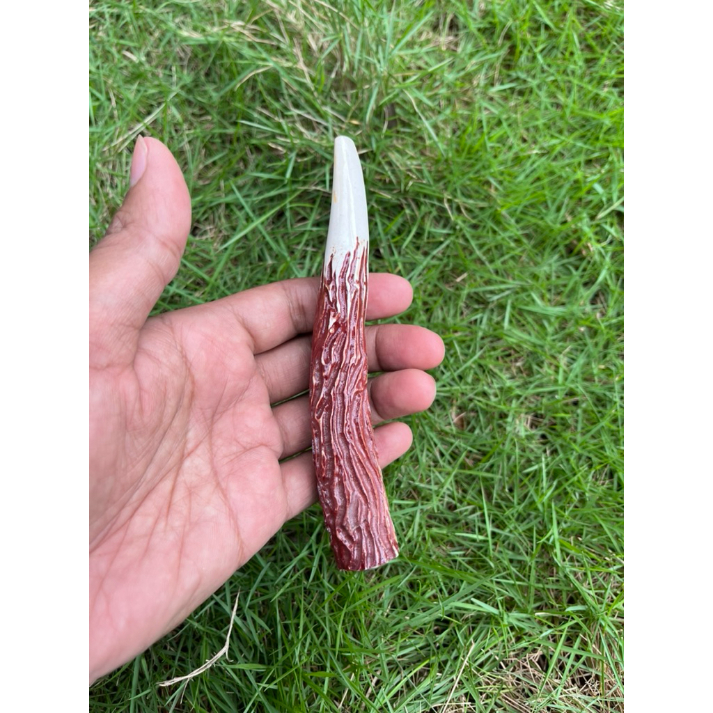 piparokok tanduk rusa replika bahan tulang resin