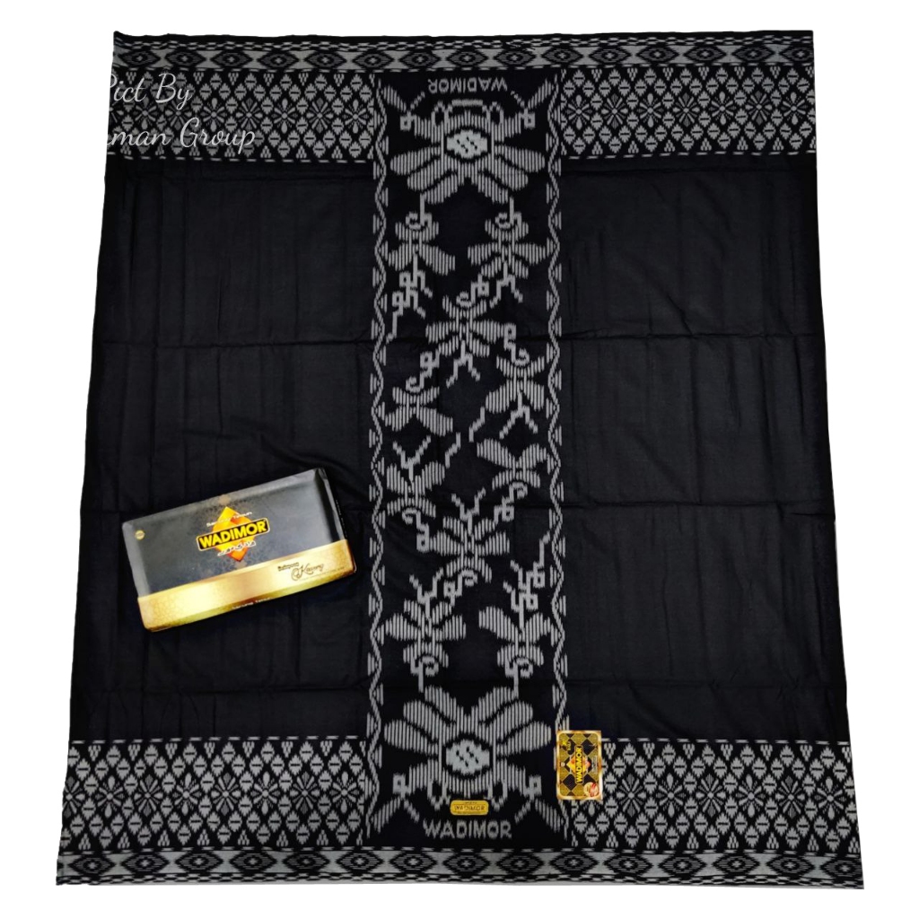 Original Sarung Wadimor Bali 555 Hitam Dewasa Premium Batik Jacquard Grandmaster