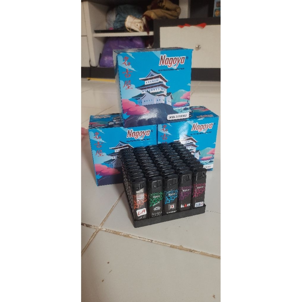 Korek Api Gas Nagoya (Pencet)