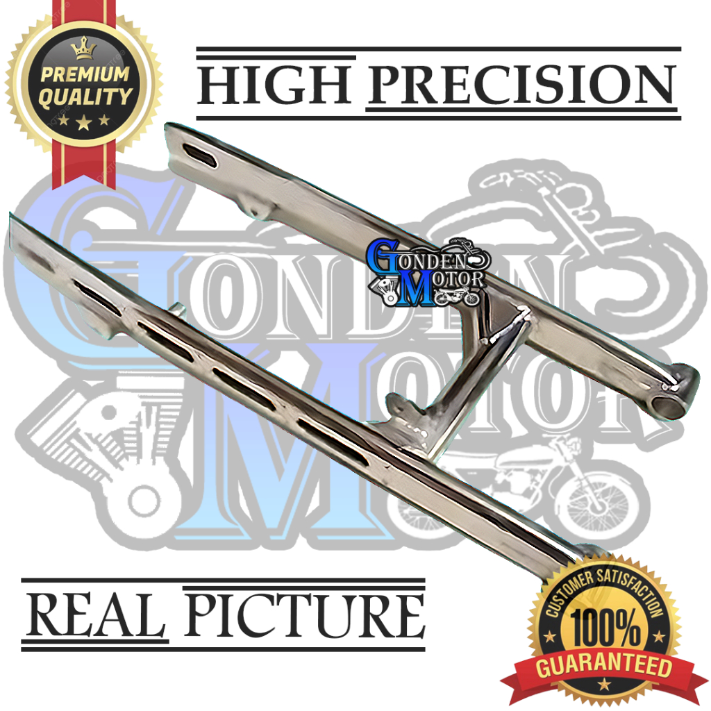 Swing Arem Tirev RACING Arm Tiger Revo Finishing Krom Crom Bahan Pipa Plat Tebal Model Racing