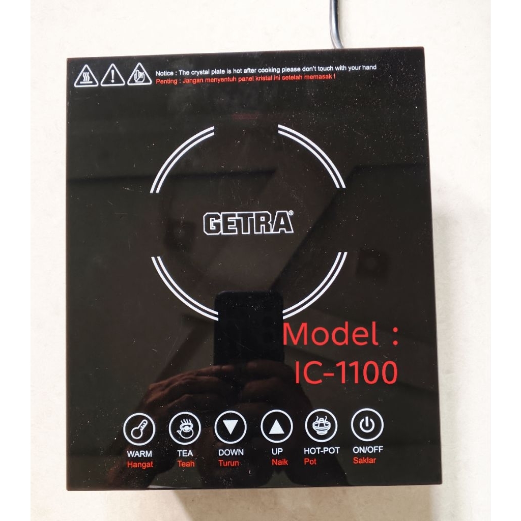Kompor Listrik Induction Cooker Getra IC-1100 (BEKAS MULUS )