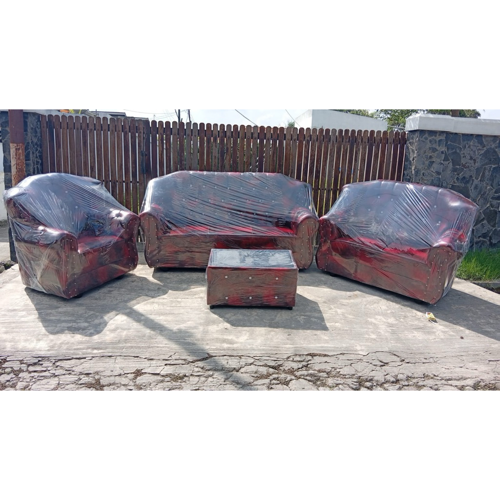 Sofa Impressa 321 Kulit Maron
