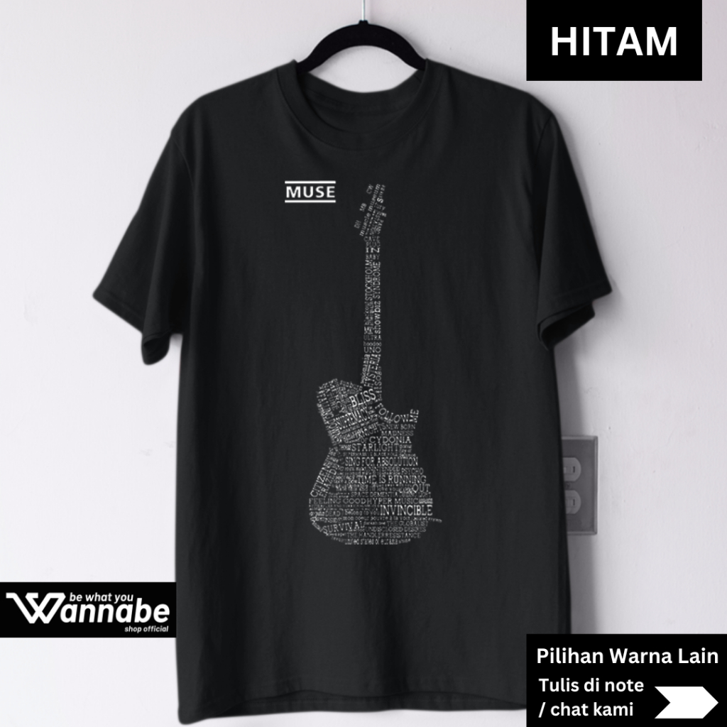 Kaos Band Muse Dewasa S–7XL Big Size Jumbo & Anak XS–XL (Usia 2–13 Tahun) | Baju Musik Rock Alternat