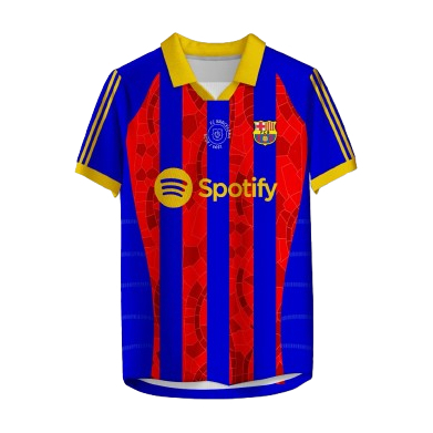 Jersey Barcelona Retro Klasik Merah Biru Spotify Baju Bola BENGHAR-117