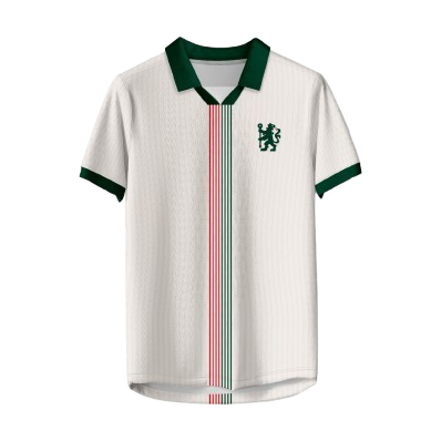 Jersey Chelsea Retro Klasik Putih Hijau Vintage Baju Bola Pria BENGHAR.ID-118