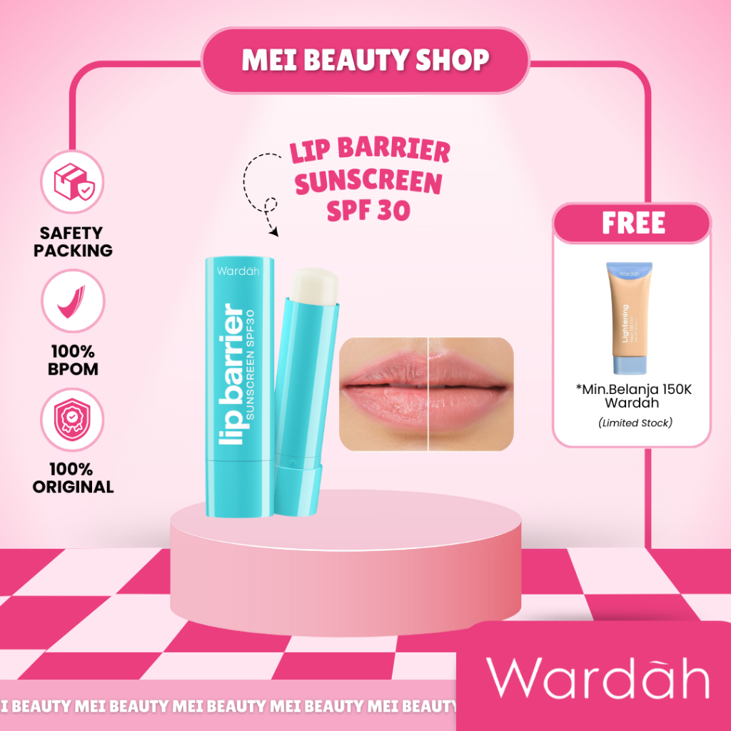 Wardah Protect + Care Lip Barrier Sunscreen SPF 30