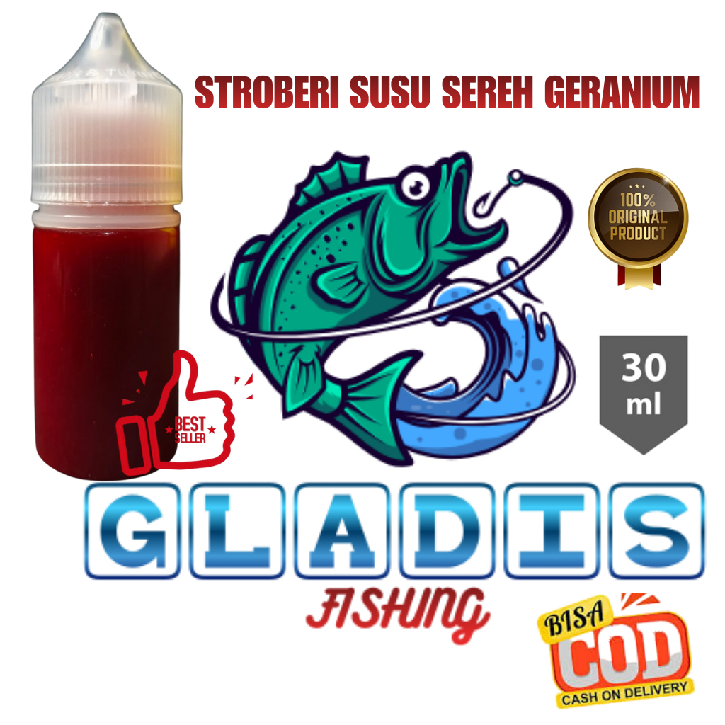 Essen Stroberi Susu Sereh Geranium Umpan Mancing Jitu