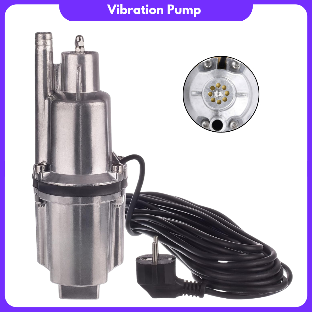 Pompa Getar  Pompa Air AC 220V Submersibel Vibratory 70M Pompa Air Sumur Dalam Bertekanan Tinggi