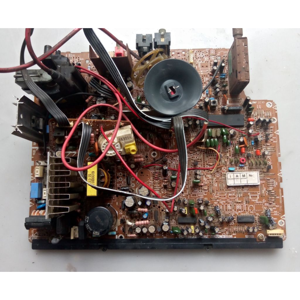 mesin tv Polytron,tabung 21inch,cabutan komponen lengkap, blum uji test,gambling