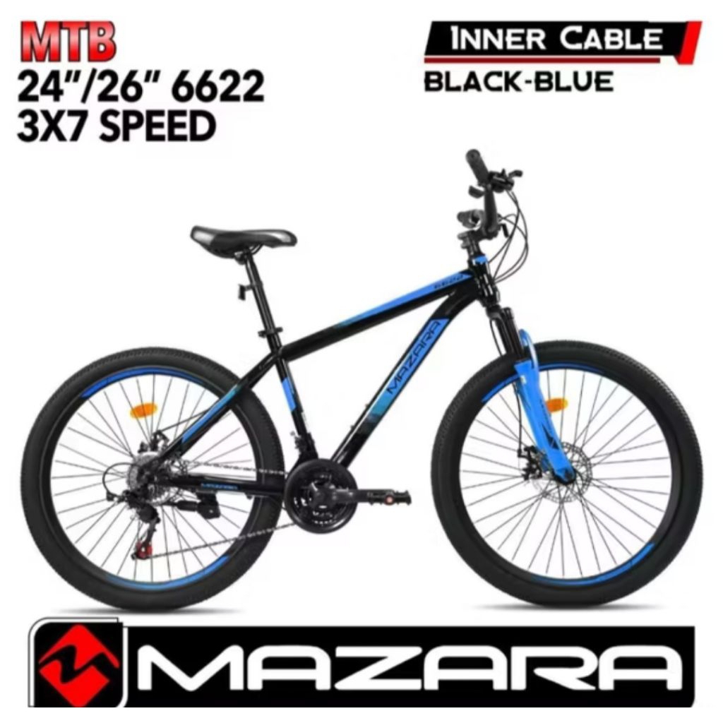 SEPEDA MTB GUNUNG MAZARA BY PACIFIC 24 INCH CAKRAM 21SP