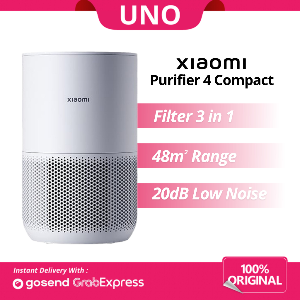 Xiaomi Smart Air Purifier 4 Compact Pembersih Udara 48m2 Low Noise 20dB