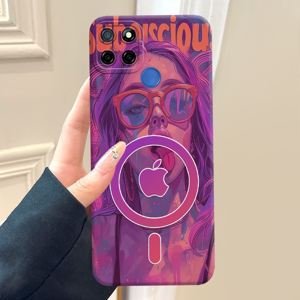 Premium Casing Hp Untuk REALME C12 / C25 / C25S / NARZO 20 / 30A Desain GADIS HIPHOP RING IPHONE - C