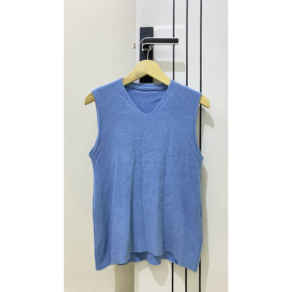 vest biru denim