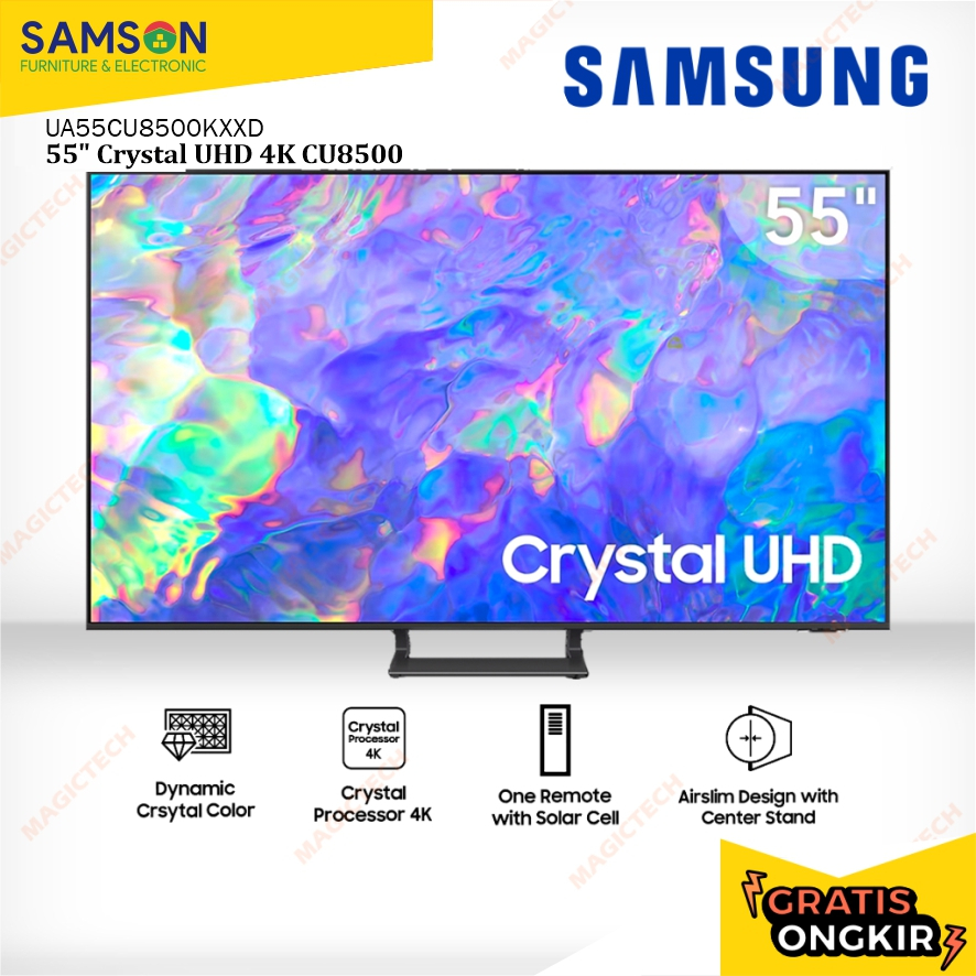 TV SAMSUNG 55 INCH 55" UA55CU8500 / 55CU8500 Crystal UHD CU8500 4K Smart TV UA55CU8000KXXD